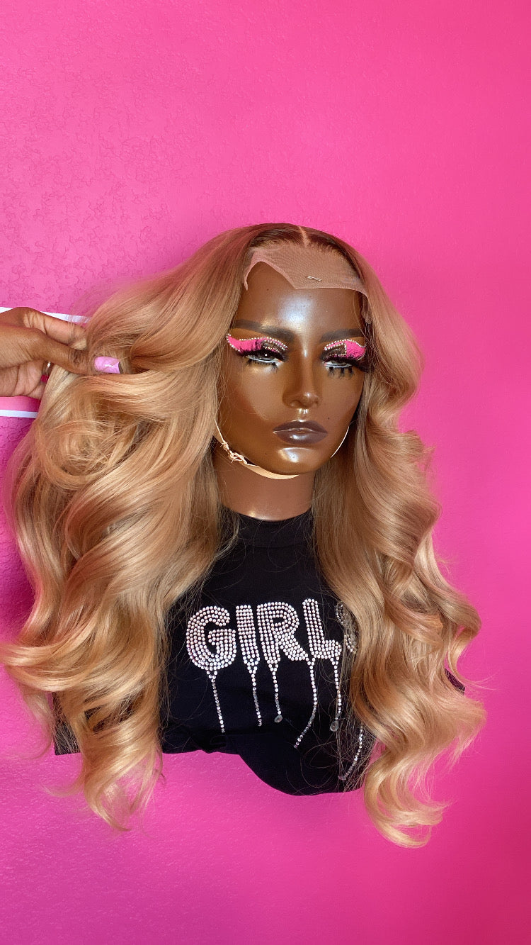 Blonde Ombre with dark roots