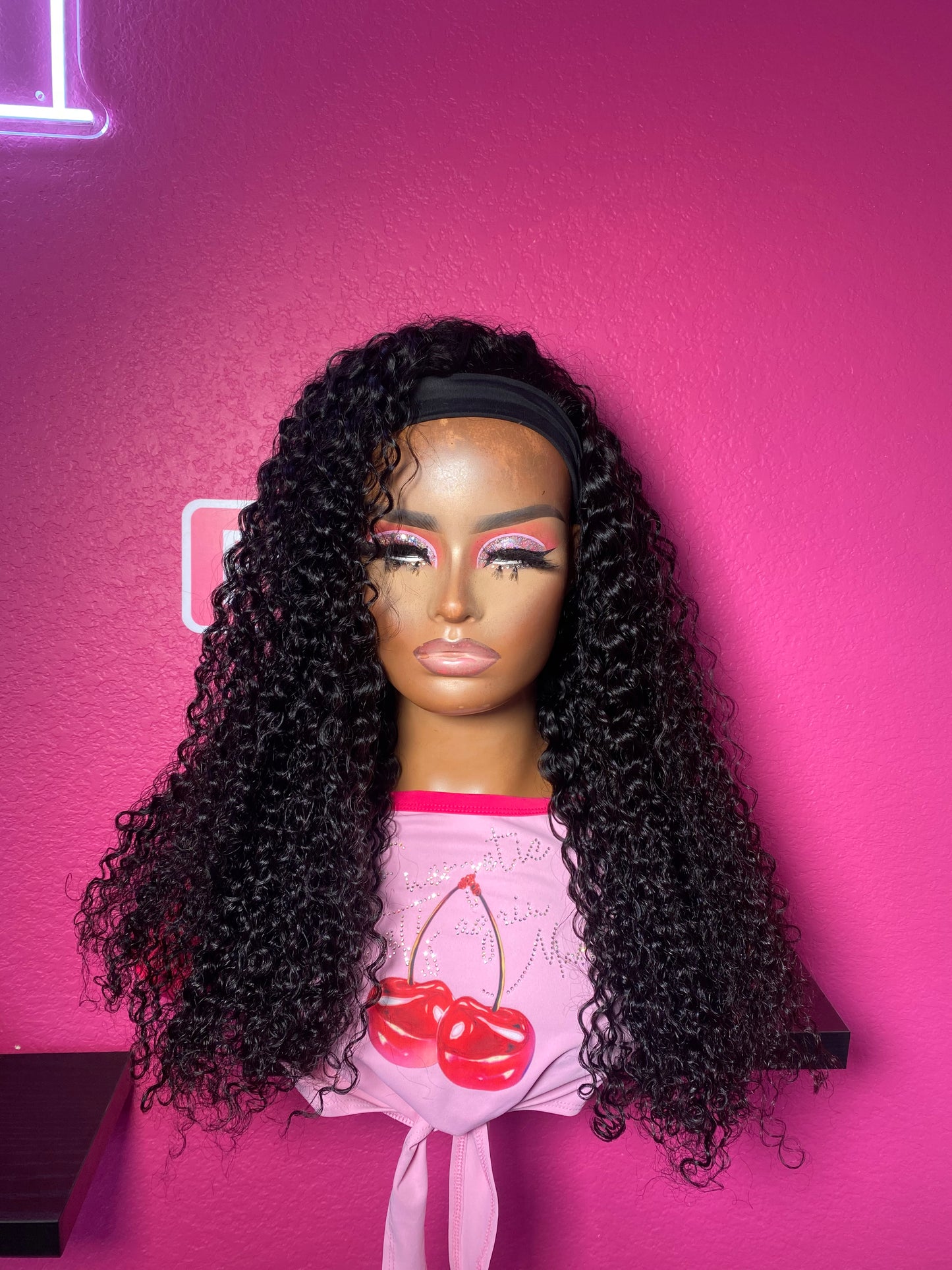 Spanish Curly Headband Wig