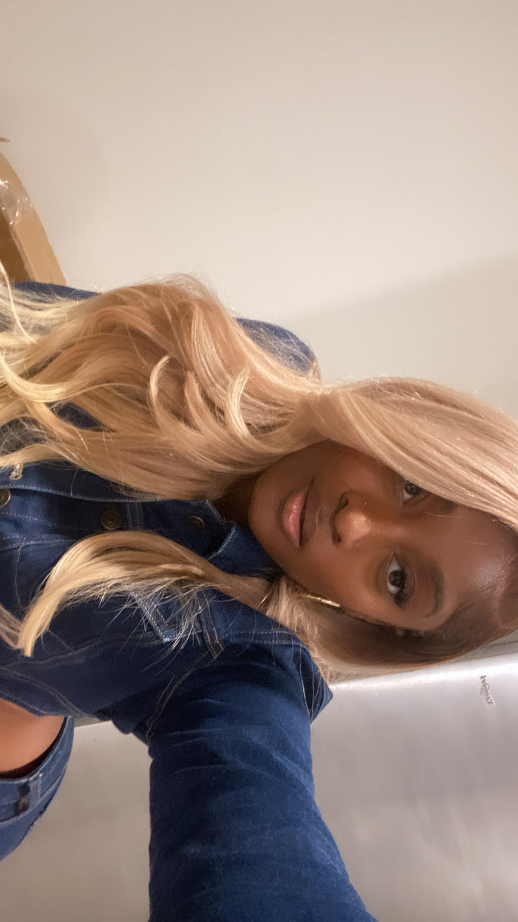 Blonde Ombre with dark roots