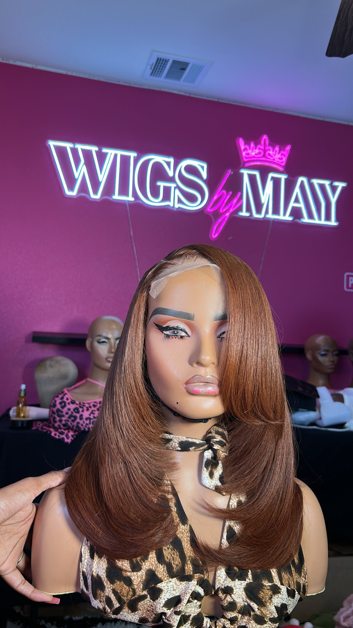 Copper Kinky Wig